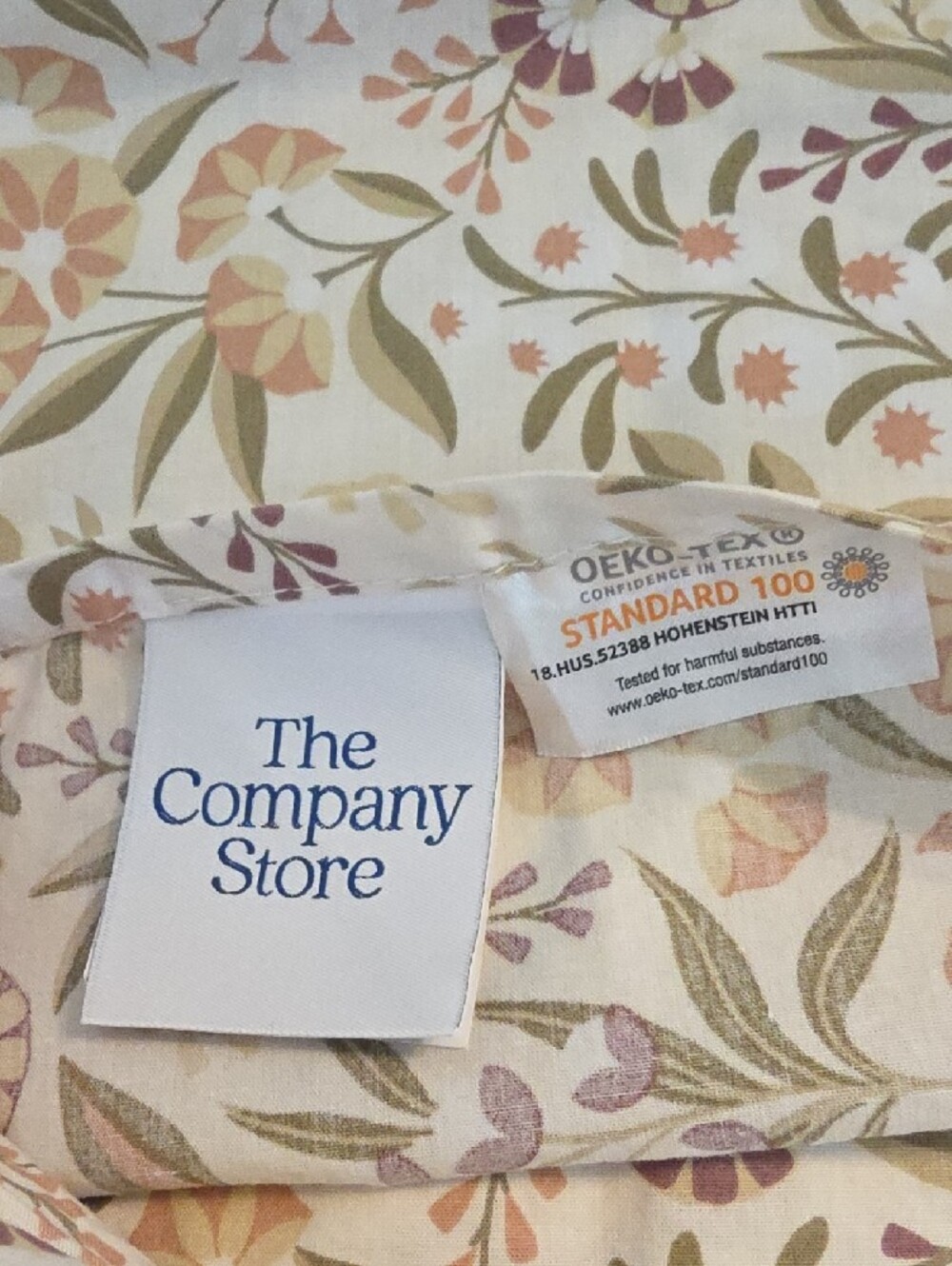 The Company Store Mid-Century Botanical Muted Floral Cotton King Pillow Shams - Picture 8 of 10